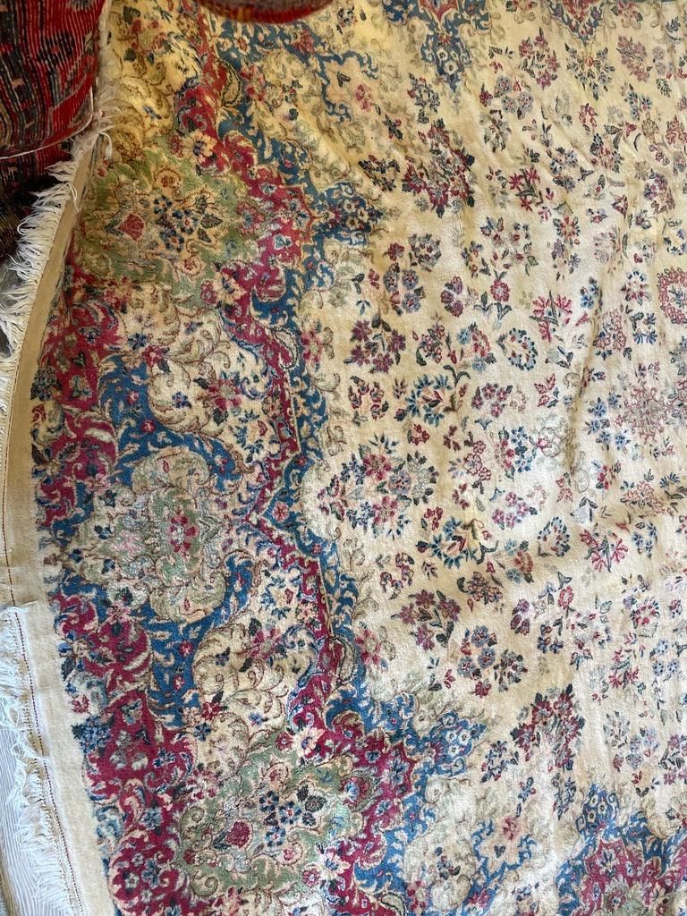 Handmade Vintage 1930's Kirman Rug 10x13 ft