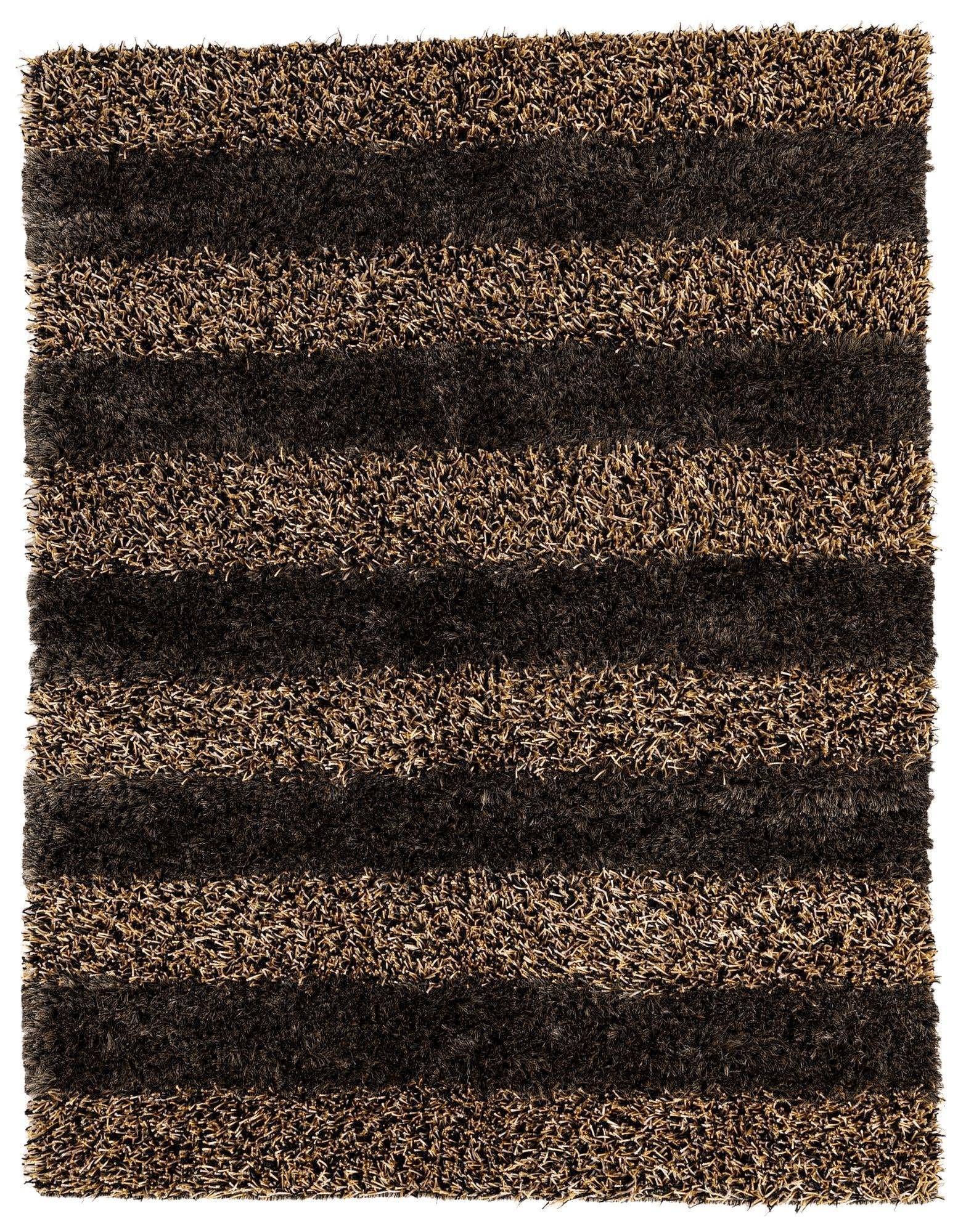 Handwoven Multi-Tone Shag Rug 5' x 6' 7