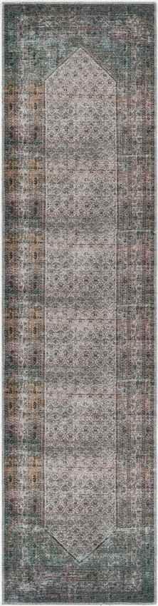 Hayri Traditional Burnt Orange Washable Area Rug