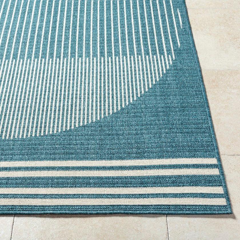 Heathr Modern Marine Blue Area Rug