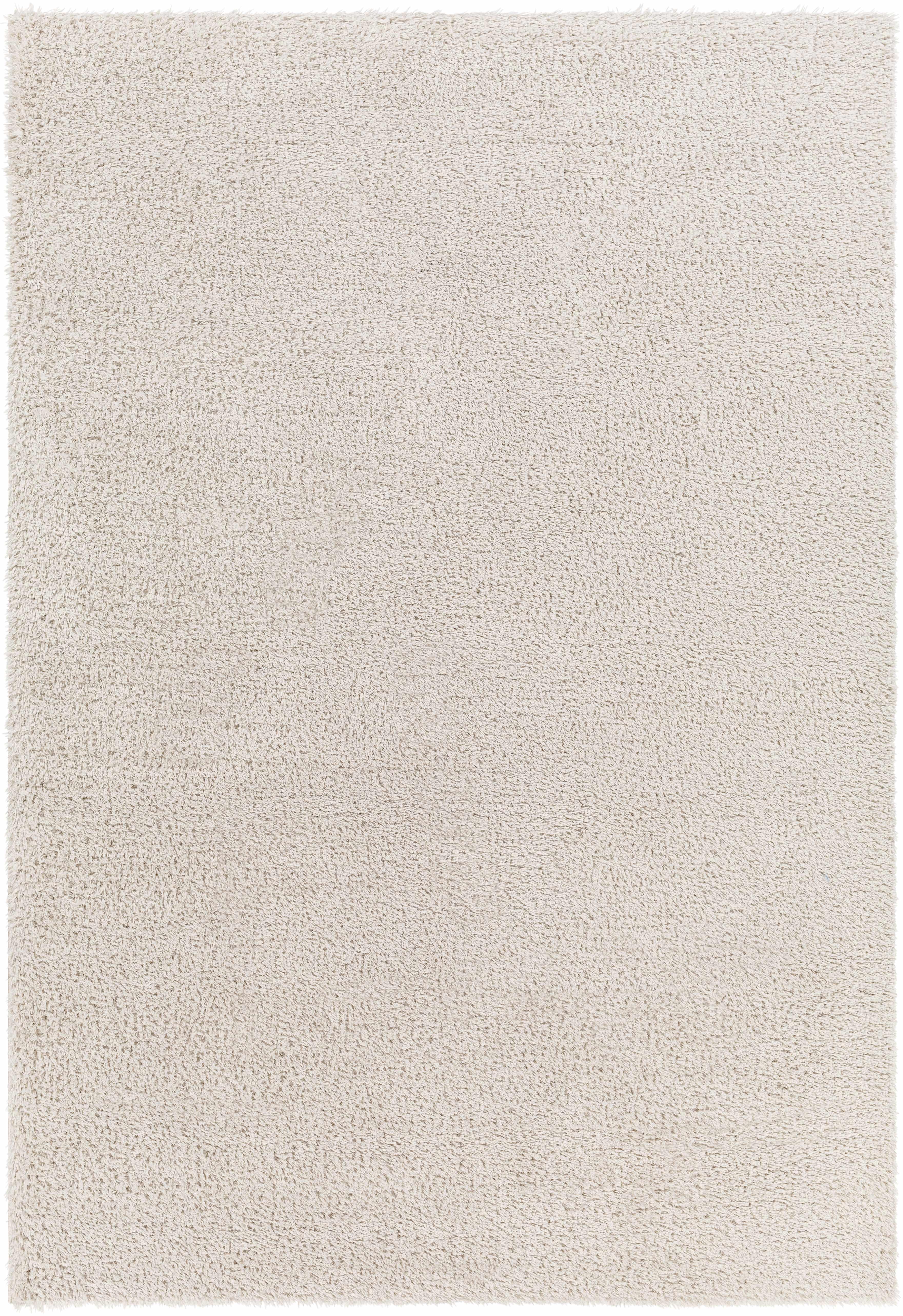 Heavenly Solid Beige Plush Rug