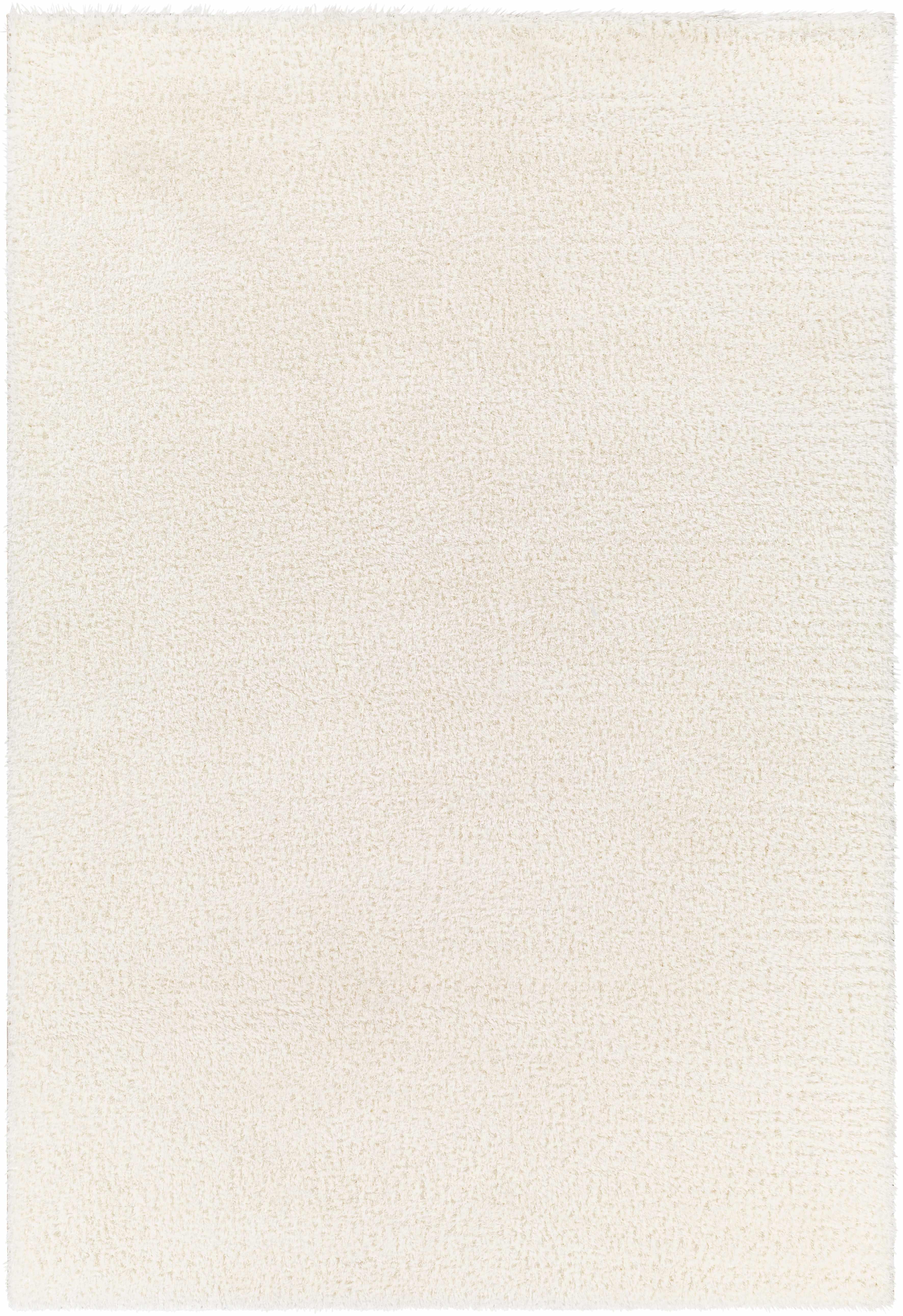 Heavenly Solid Cream Plush Rug