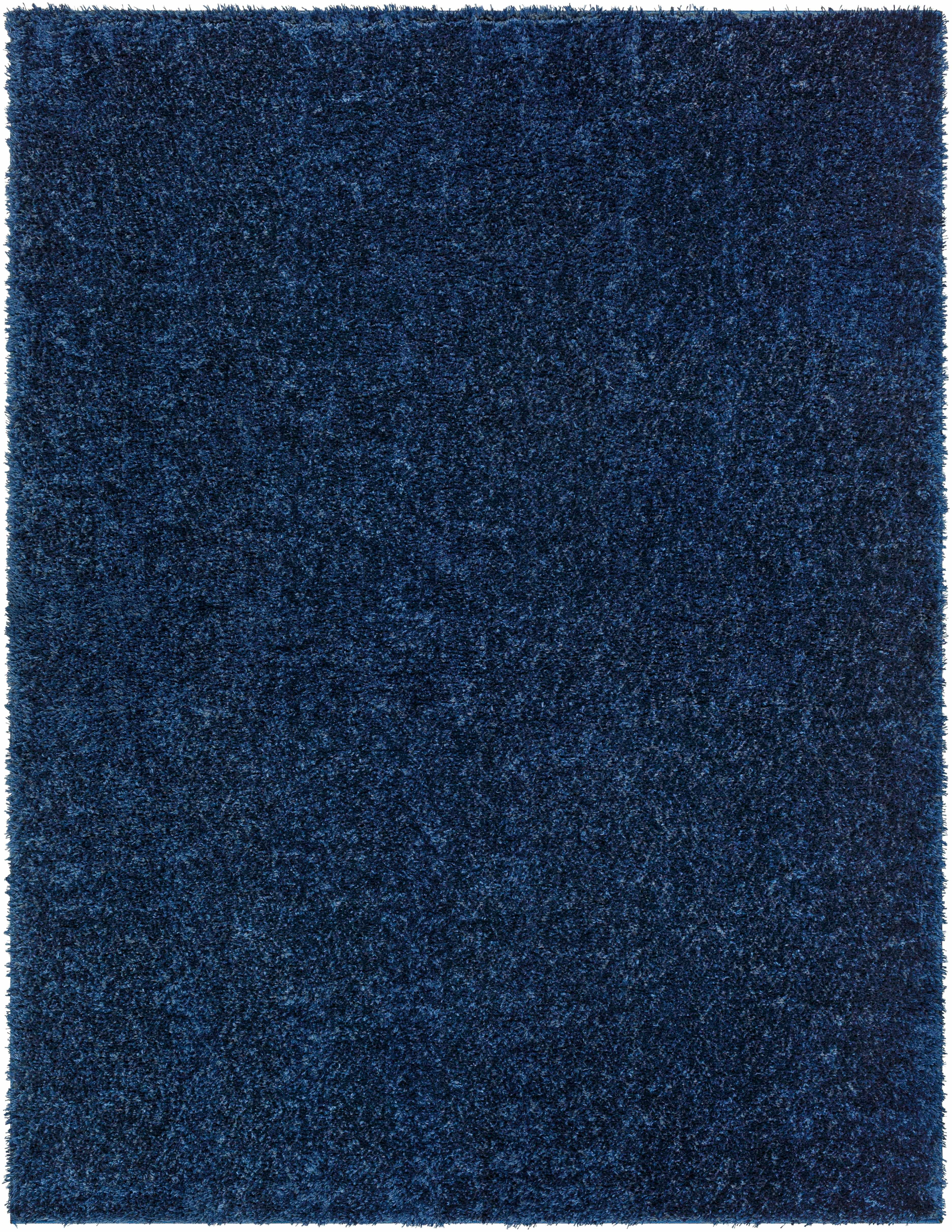 Heavenly Solid Navy Plush Rug