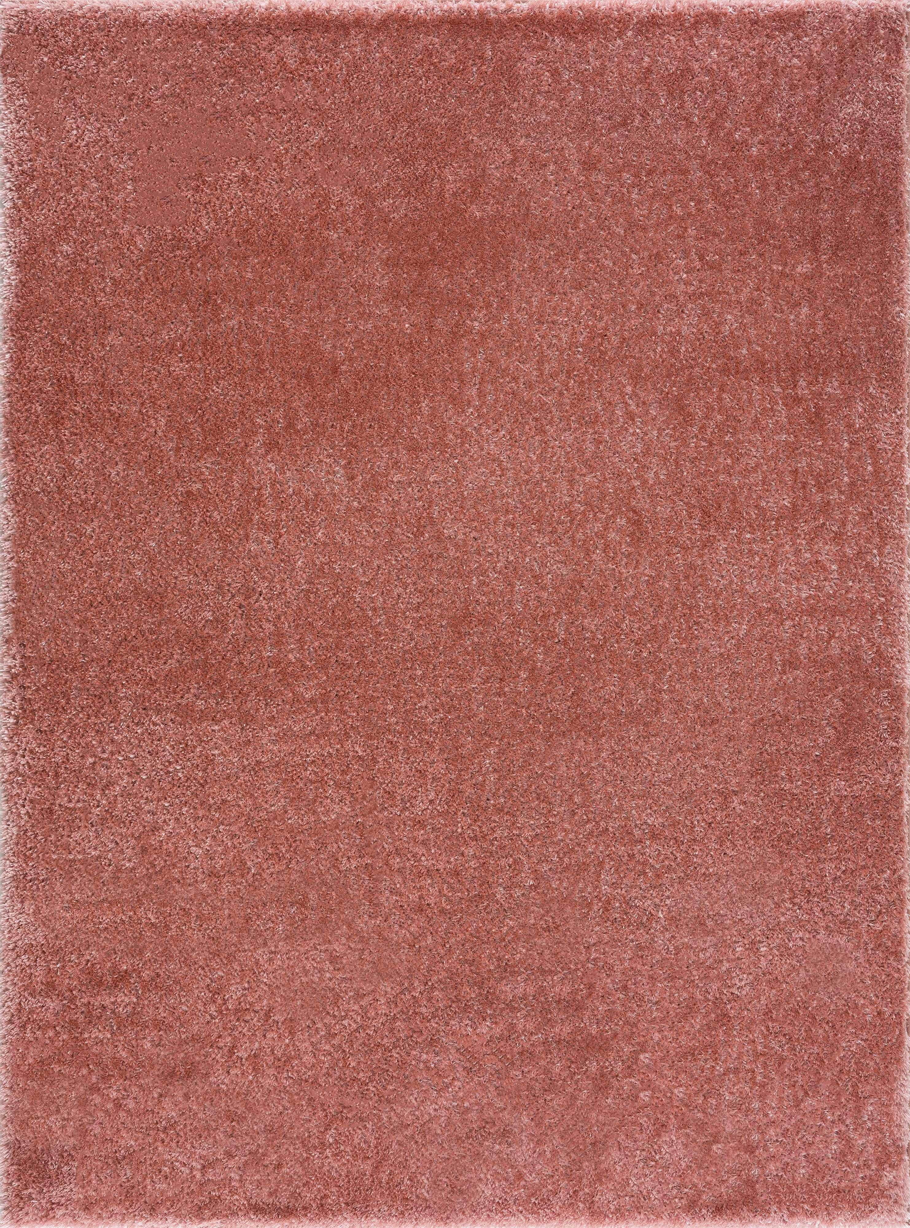 Heavenly Solid Pink Plush Rug