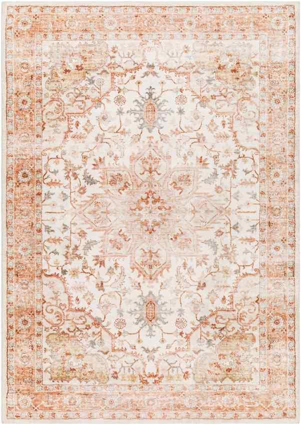 Heiereind Traditional Rust Area Rug