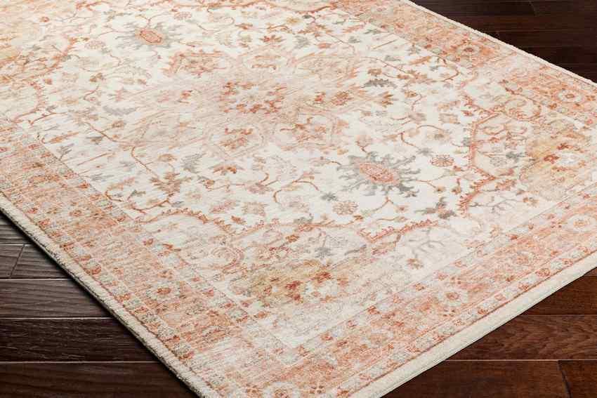 Heiereind Traditional Rust Area Rug