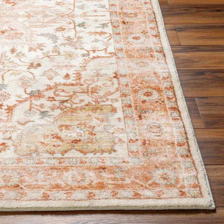 Heiereind Traditional Rust Area Rug