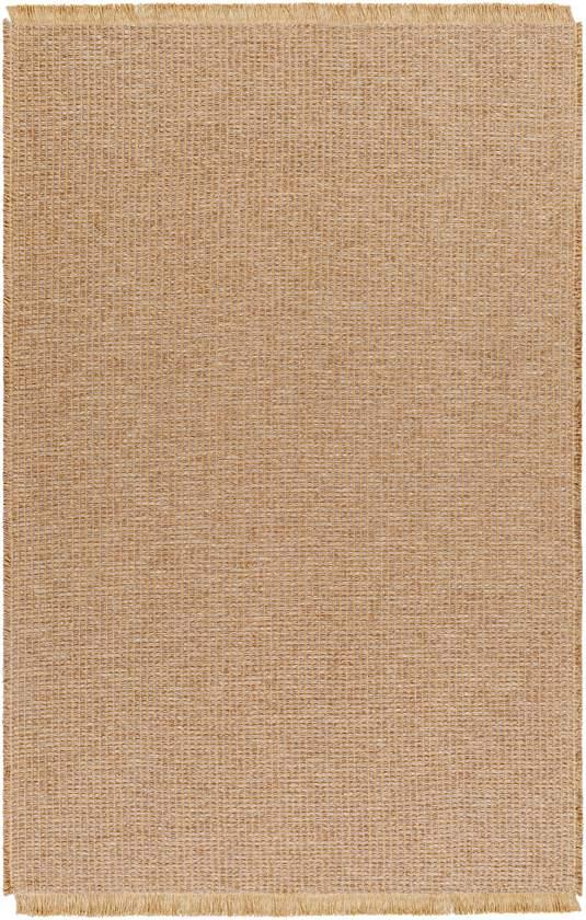 Hendy Solid and Border Brown Area Rug