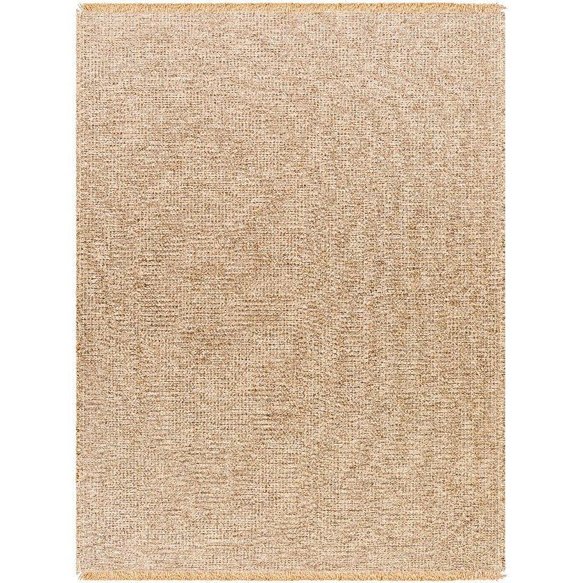 Hendy Solid and Border Brown Area Rug