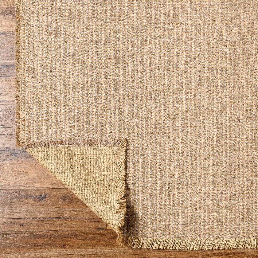 Hendy Solid and Border Brown Area Rug