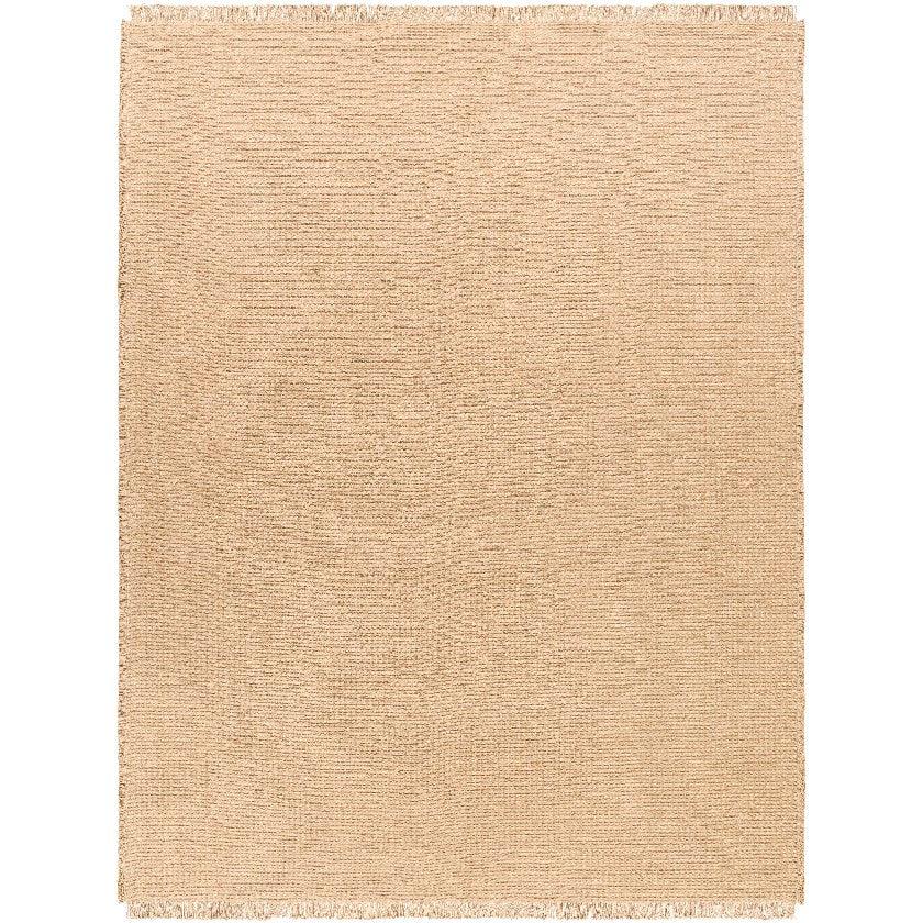 Hendy Solid and Border Camel Area Rug