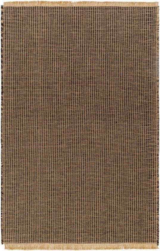 Hendy Solid and Border Charcoal Area Rug