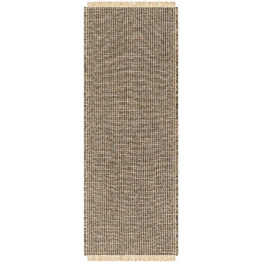 Hendy Solid and Border Charcoal Area Rug