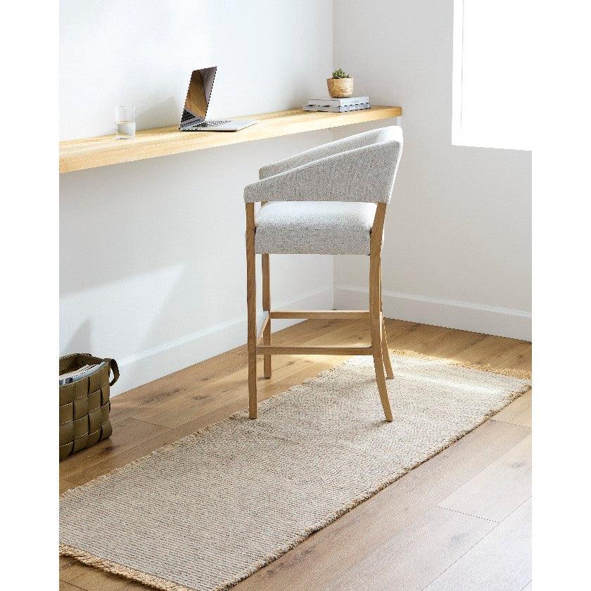 Hendy Solid and Border Gray Area Rug