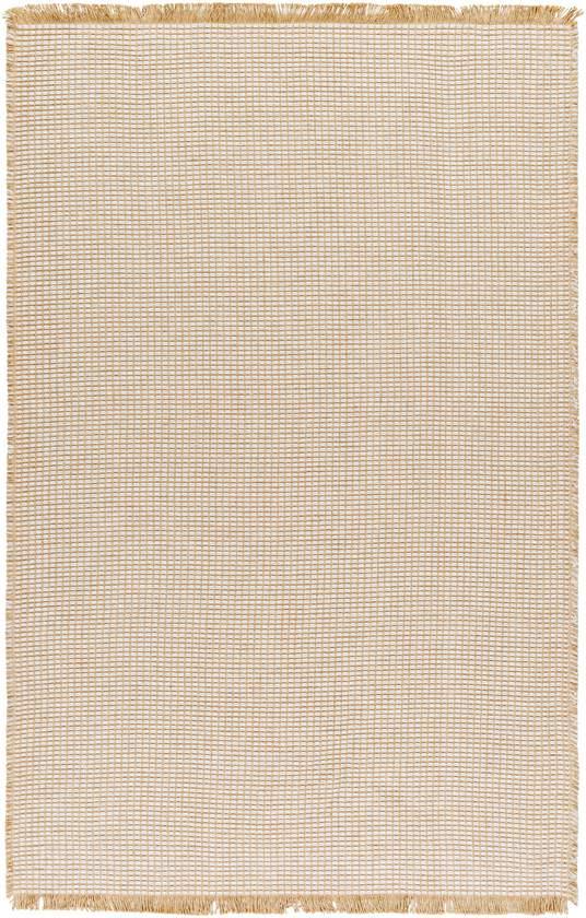 Hendy Solid and Border Mocha Area Rug