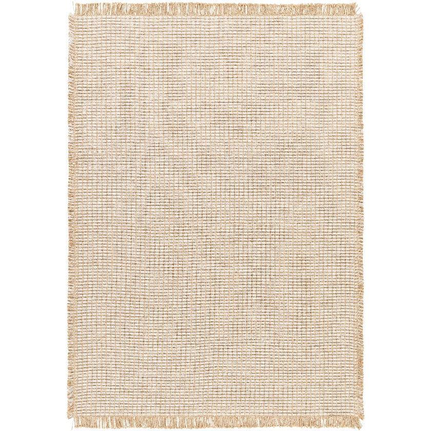 Hendy Solid and Border Mocha Area Rug