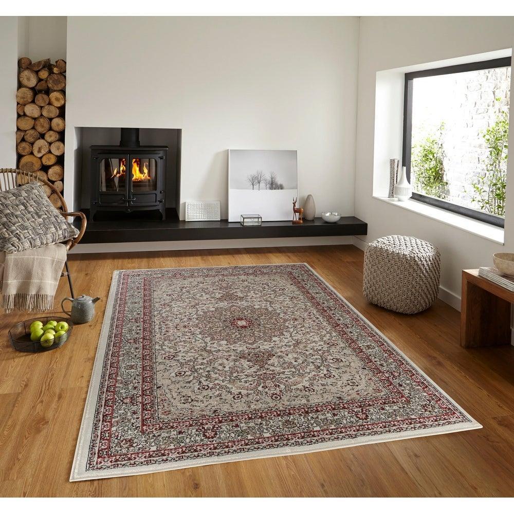 Hollywood Collection Floral Area Rug - 5'2'' X 7'5'' - Ivory