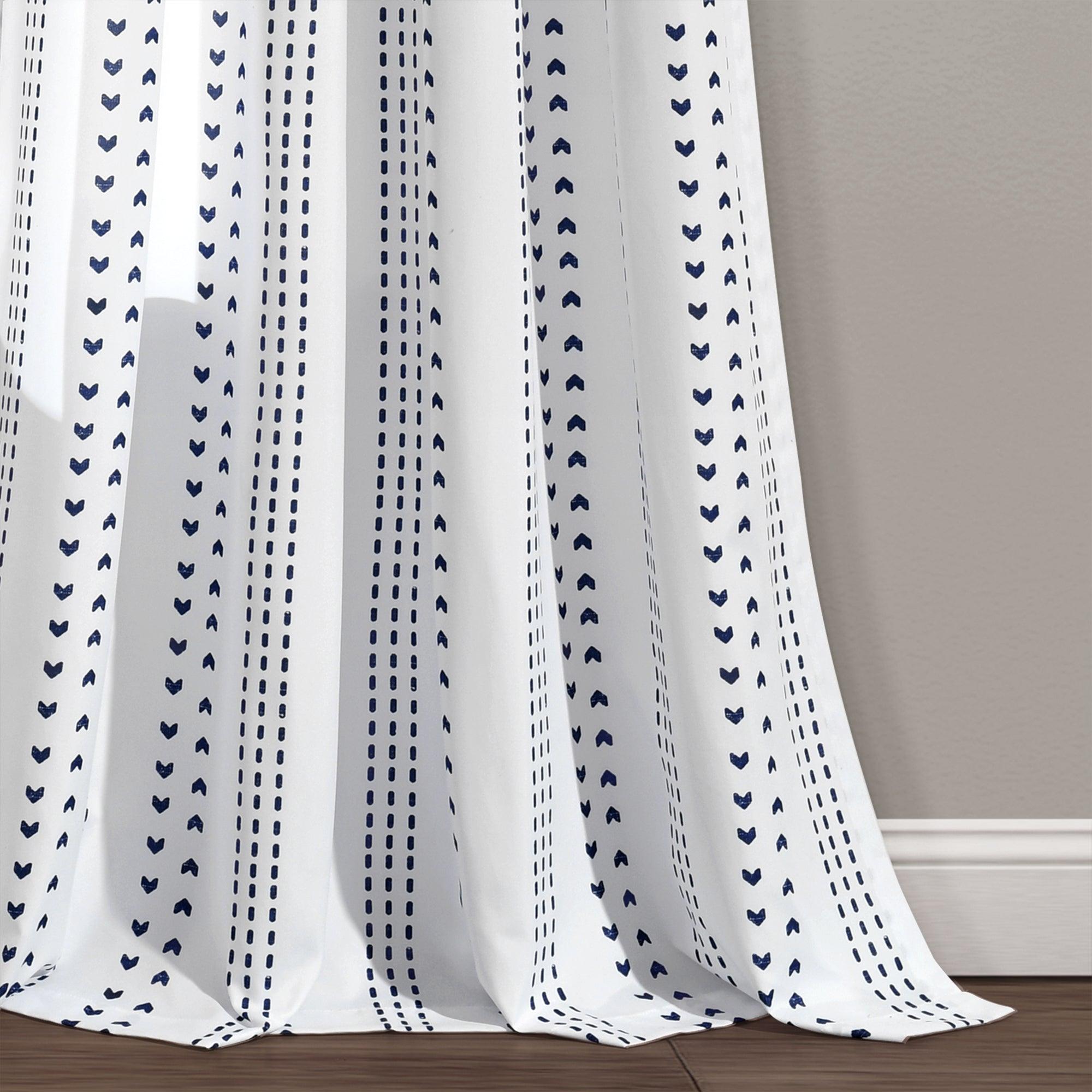 Hygge Stripe Window Curtain Panel Set