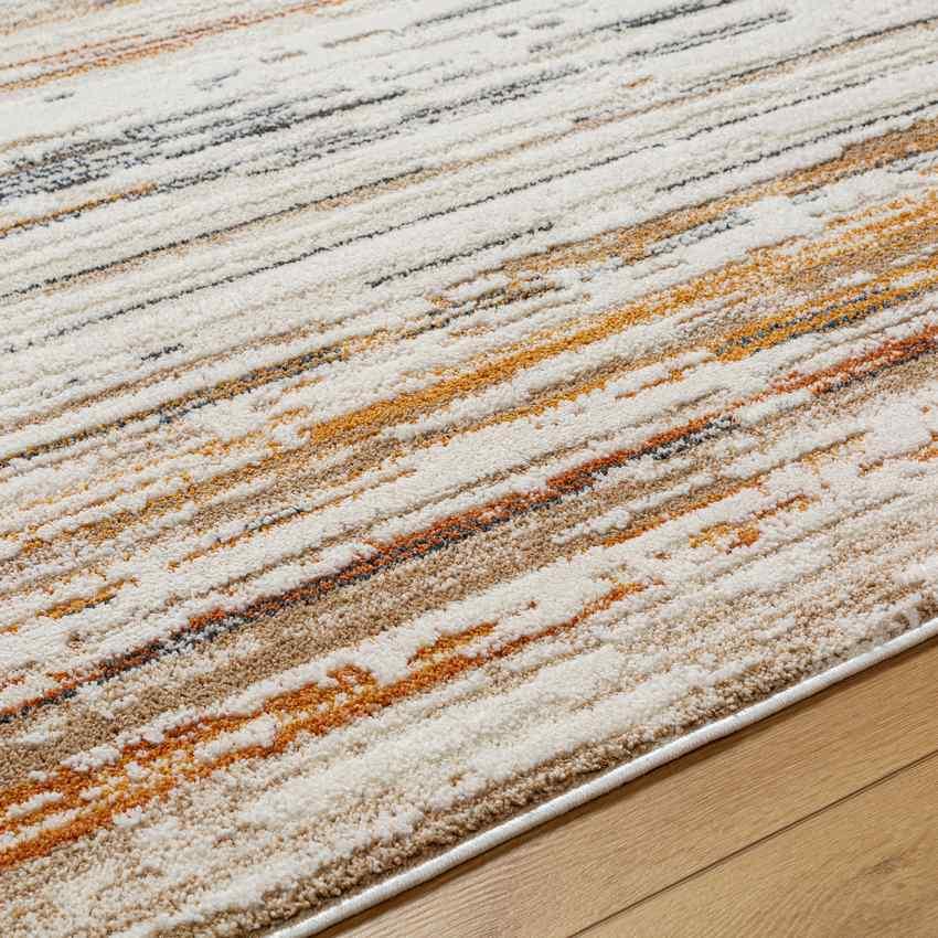 Ian Modern Burnt Orange Area Rug