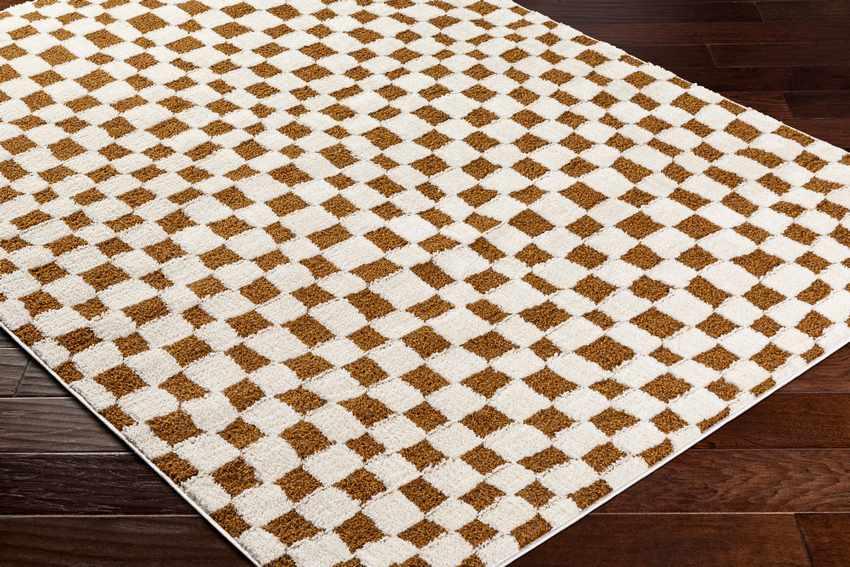 Ilea Modern Ivory/Brown Area Rug