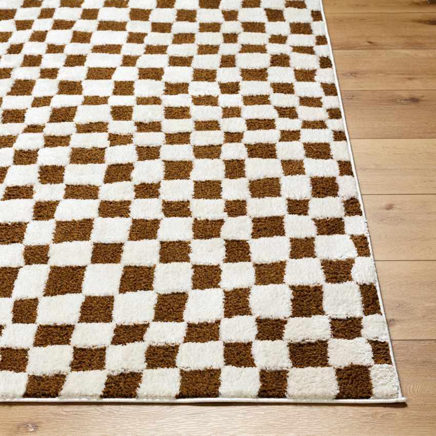 Ilea Modern Ivory/Brown Area Rug