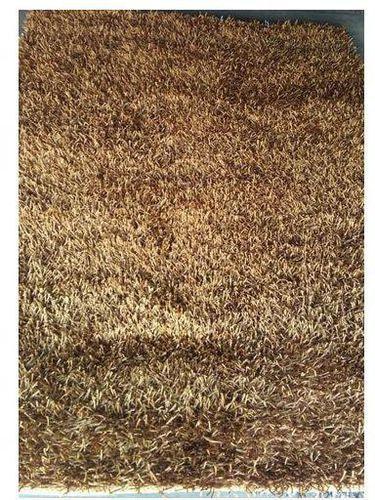 Indian Shaggy Rug-gold 5x7 ft