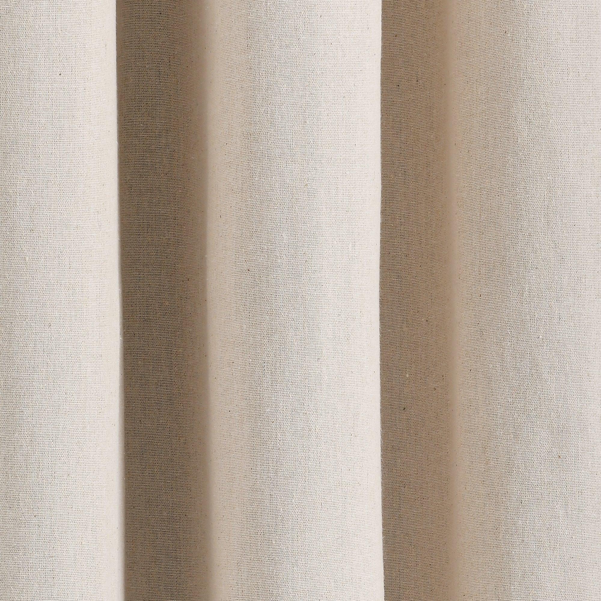 Insulated Grommet Blackout Faux Linen Window Curtain Panel