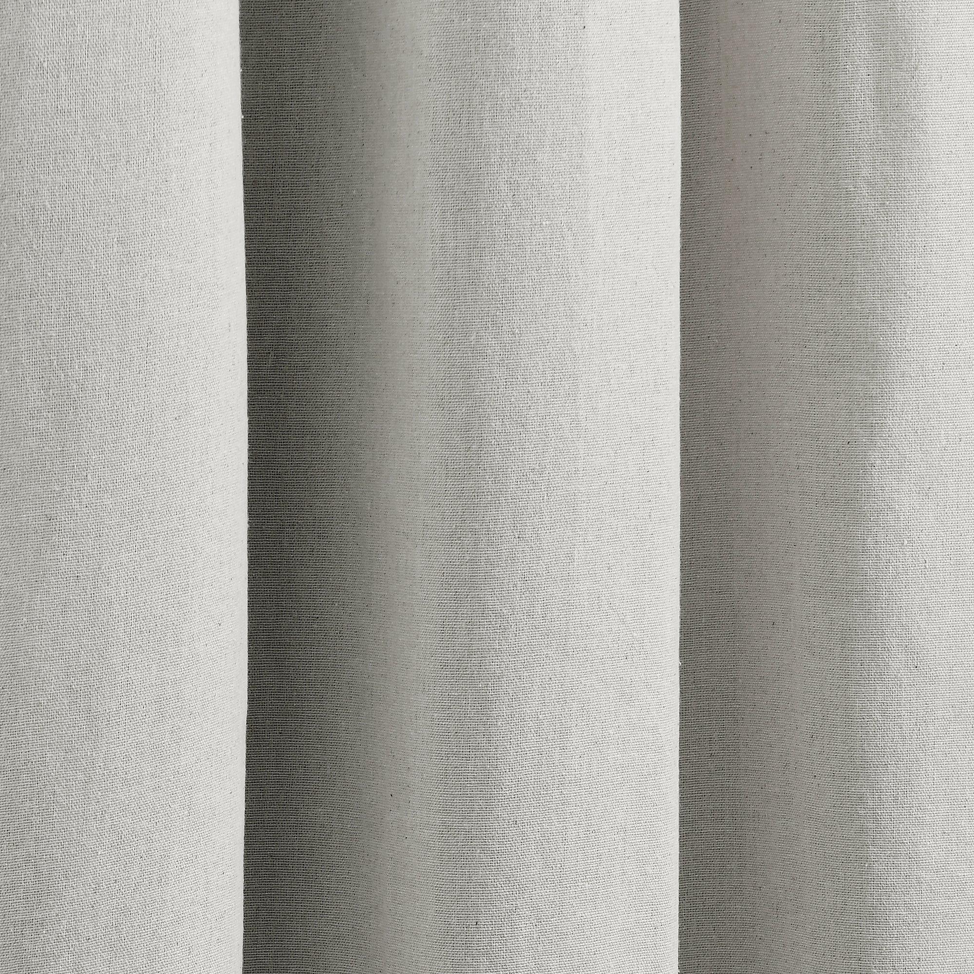 Insulated Grommet Blackout Faux Linen Window Curtain Panel