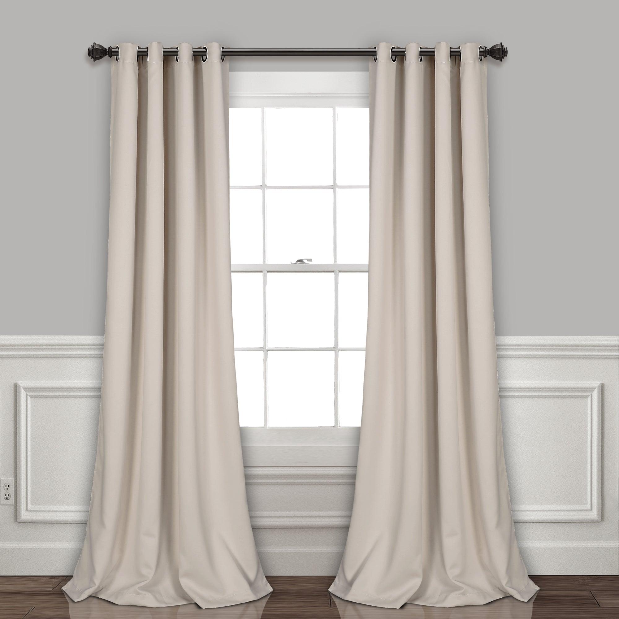 Insulated Grommet Blackout Window Curtain Panel Set