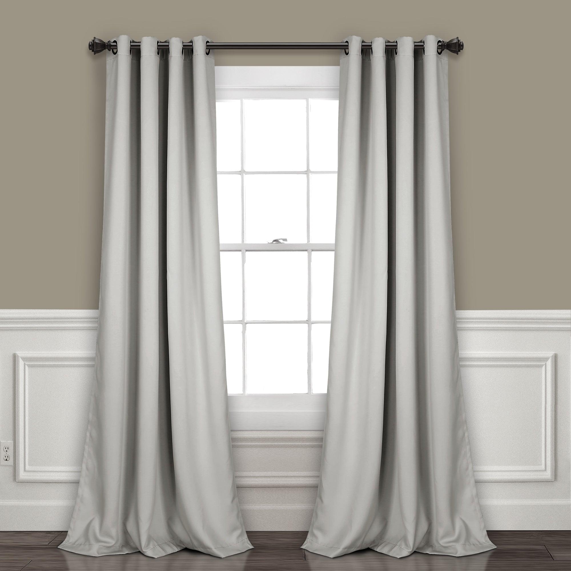 Insulated Grommet Blackout Window Curtain Panel Set