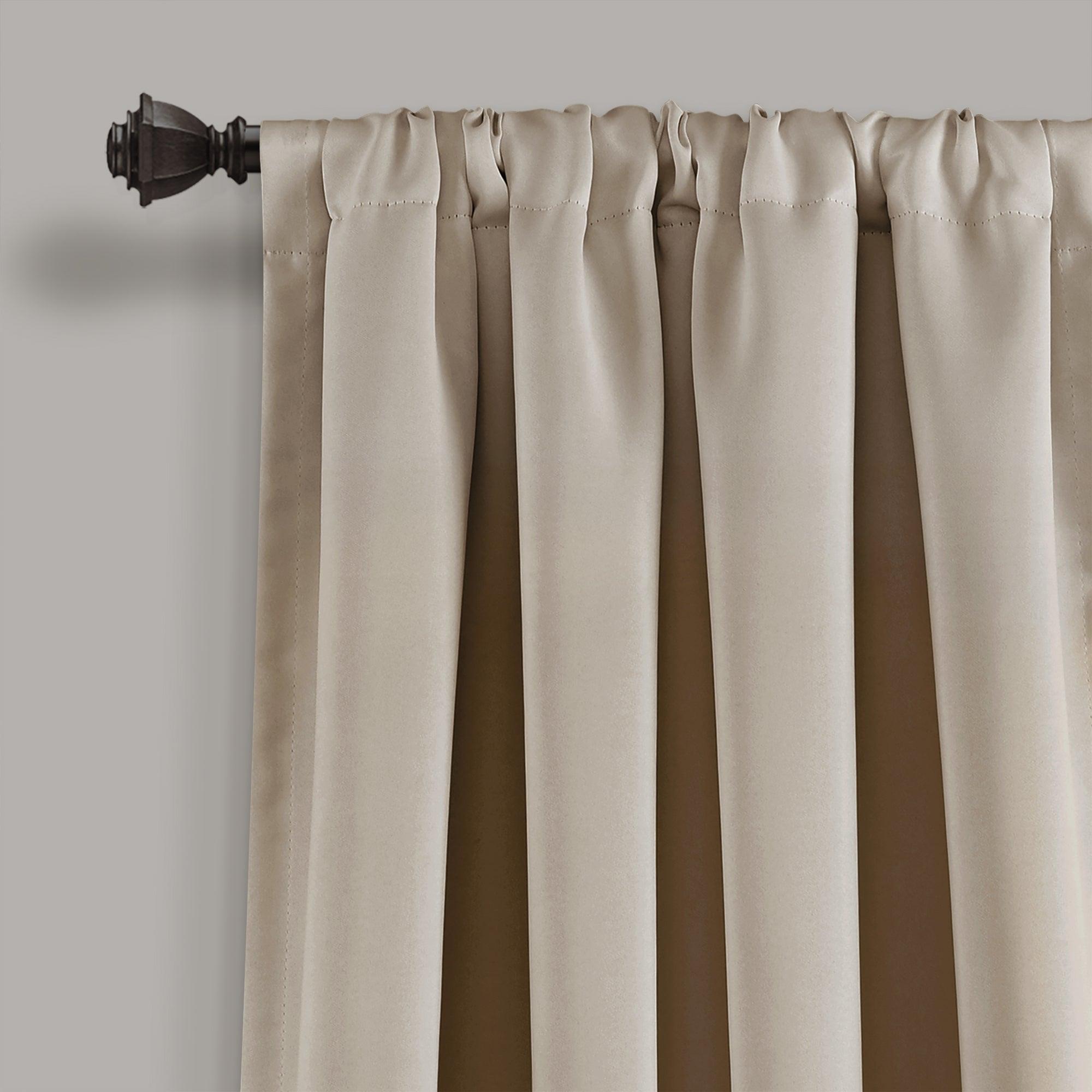 Insulated Rod Pocket Blackout Curtain Panel Set