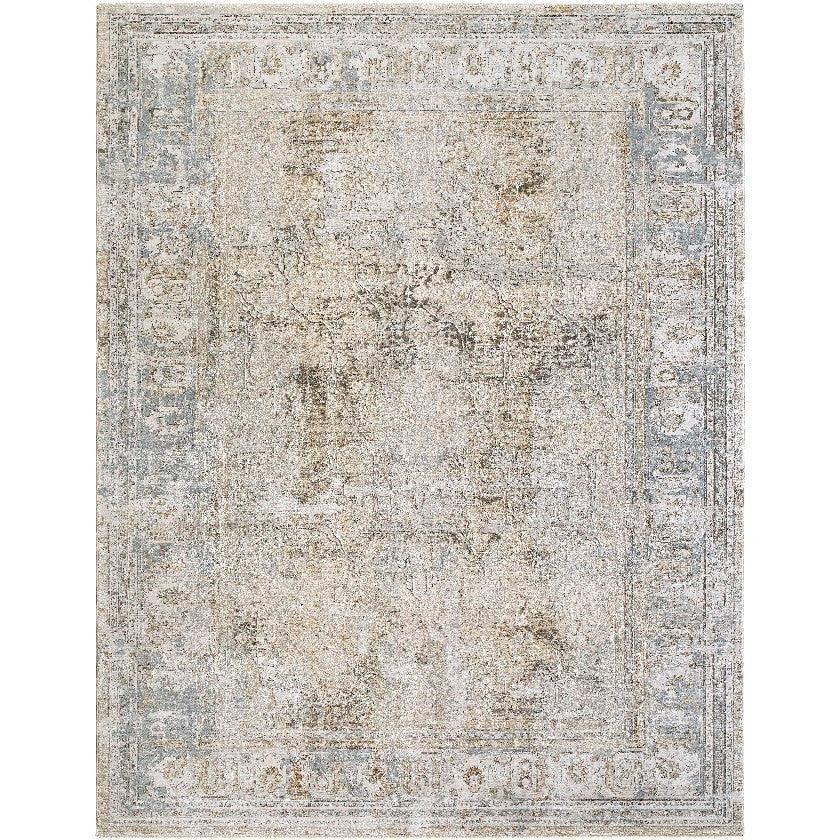 Irene Modern Cream/Medium Brown Area Rug