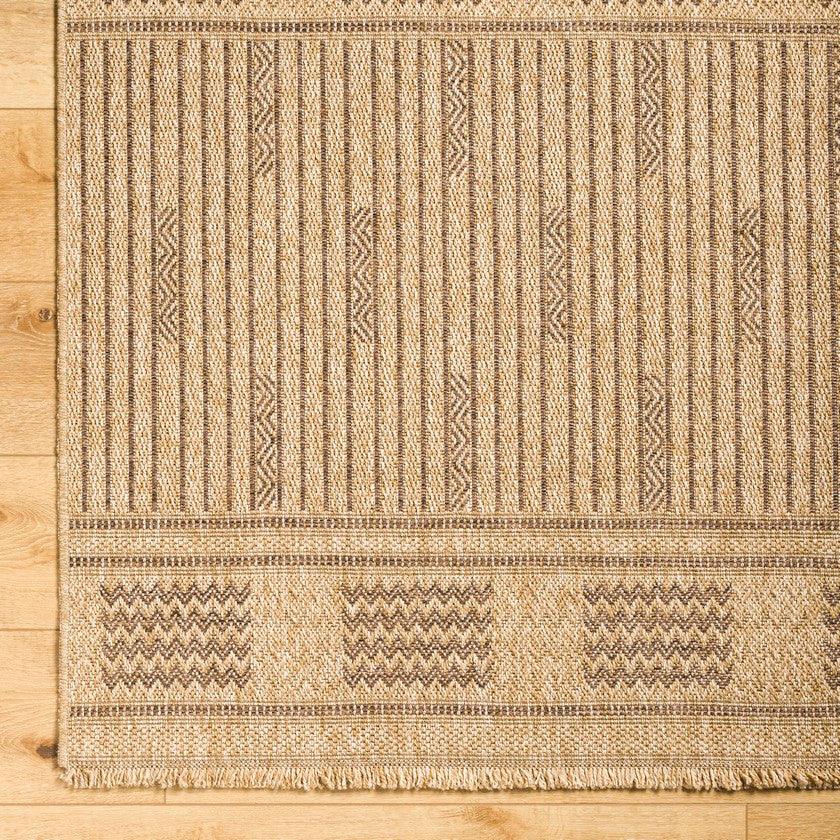 Jaira Cottage Dark Brown Area Rug