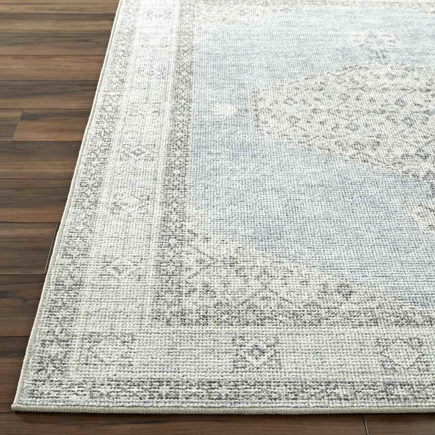 Jamesa Traditional Denim/Ivory Area Rug