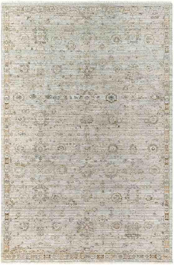 Jawara Traditional Ivory Washable Area Rug