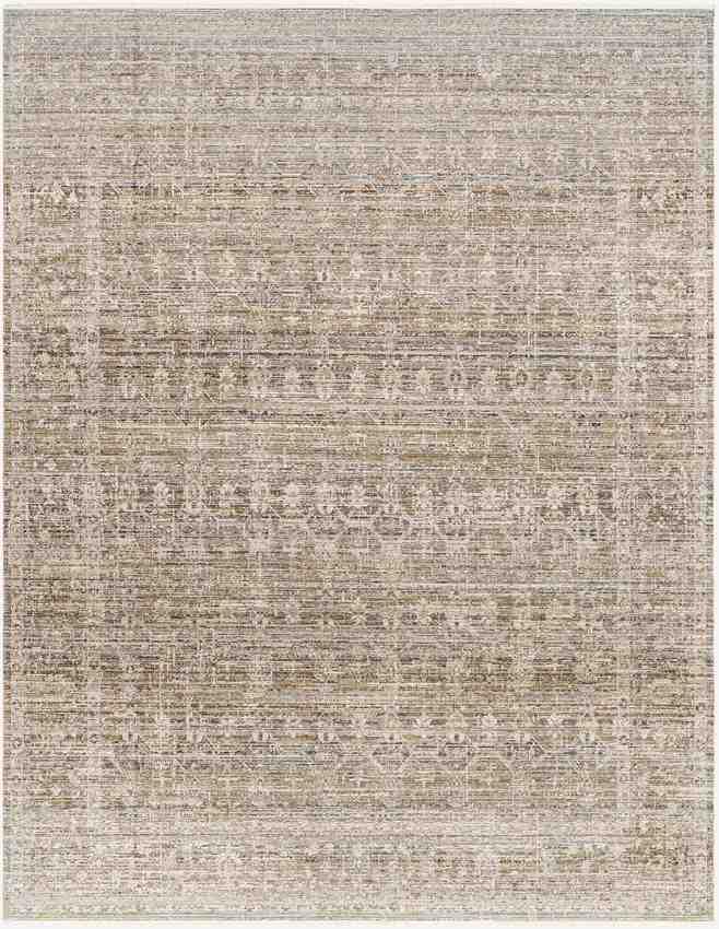 Jemimah Traditional Dark Sage Washable Area Rug