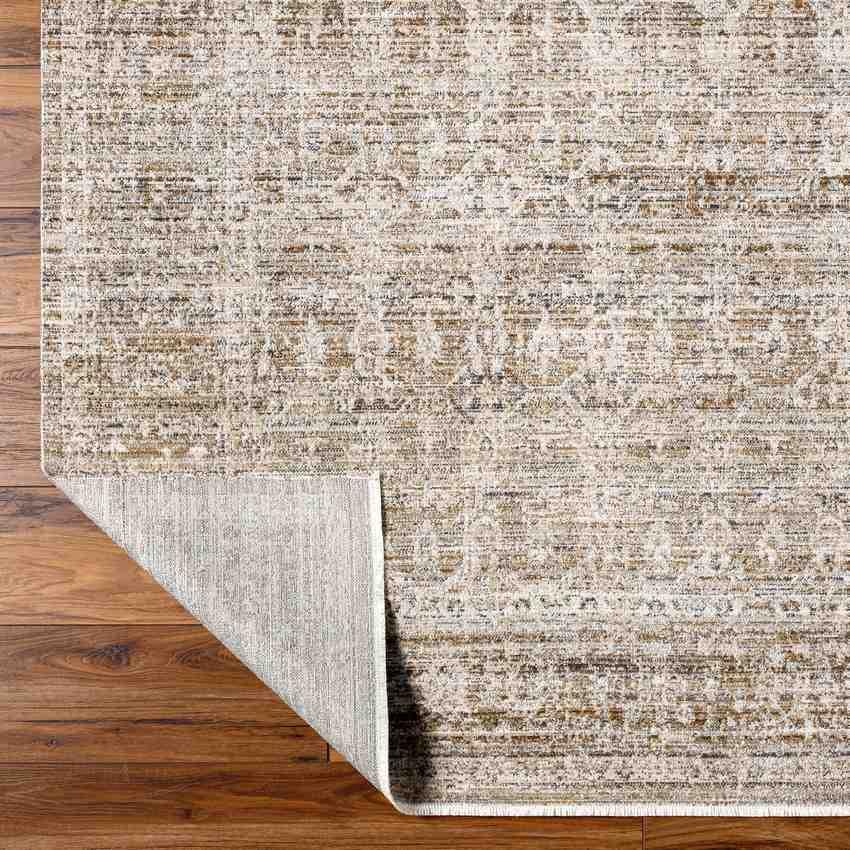 Jemimah Traditional Dark Sage Washable Area Rug