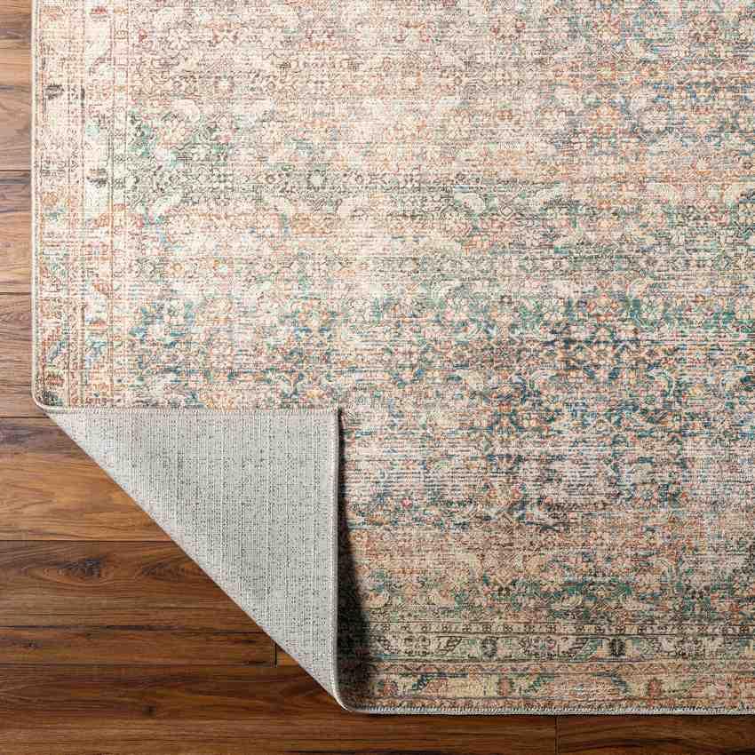 Jim Traditional Light Brown/Emerald Area Rug