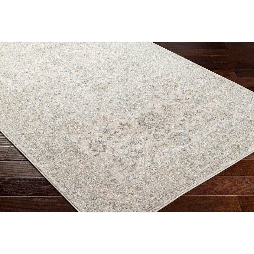 Johney Traditional Light Gray Area Rug