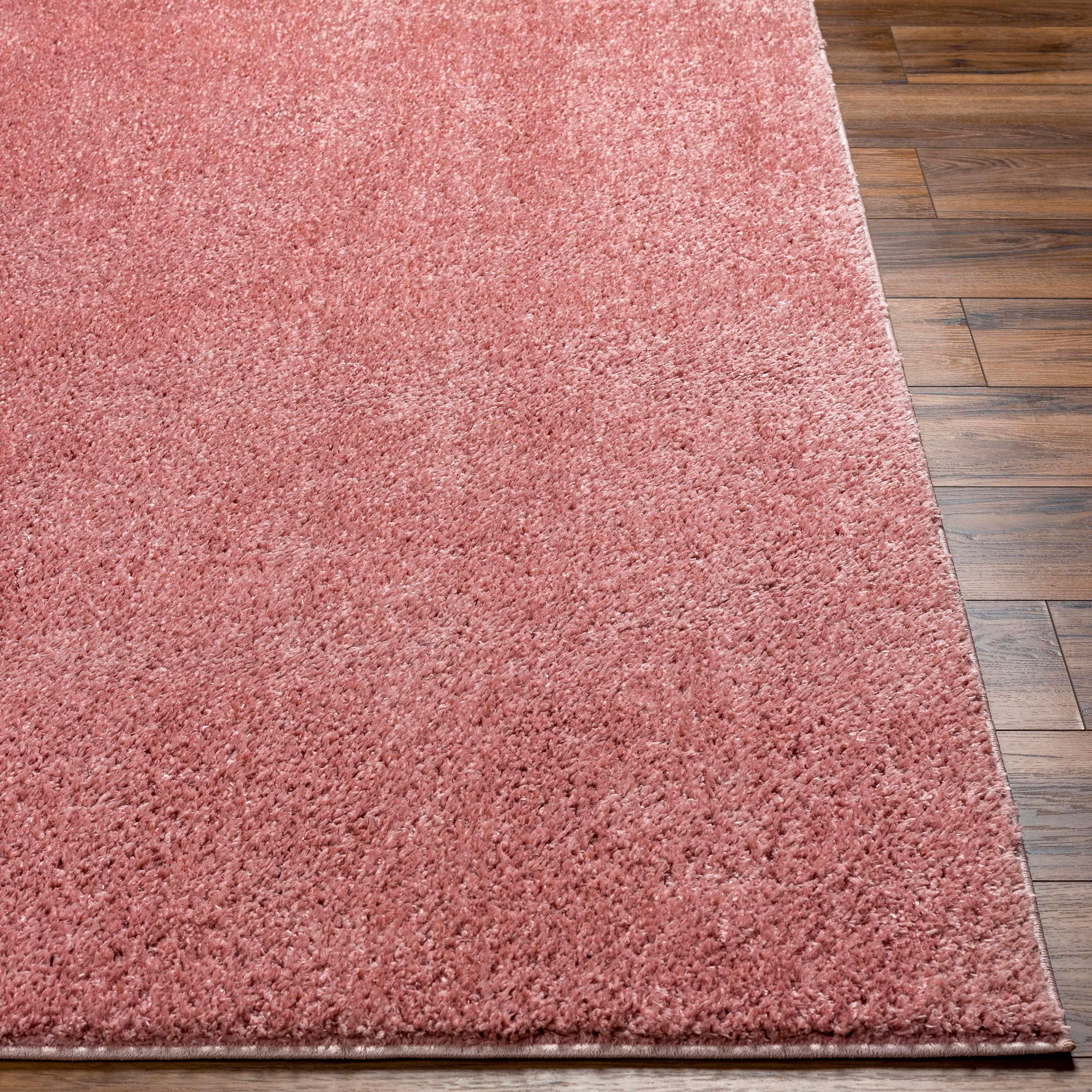 Judy Pink Washable Plush Rug