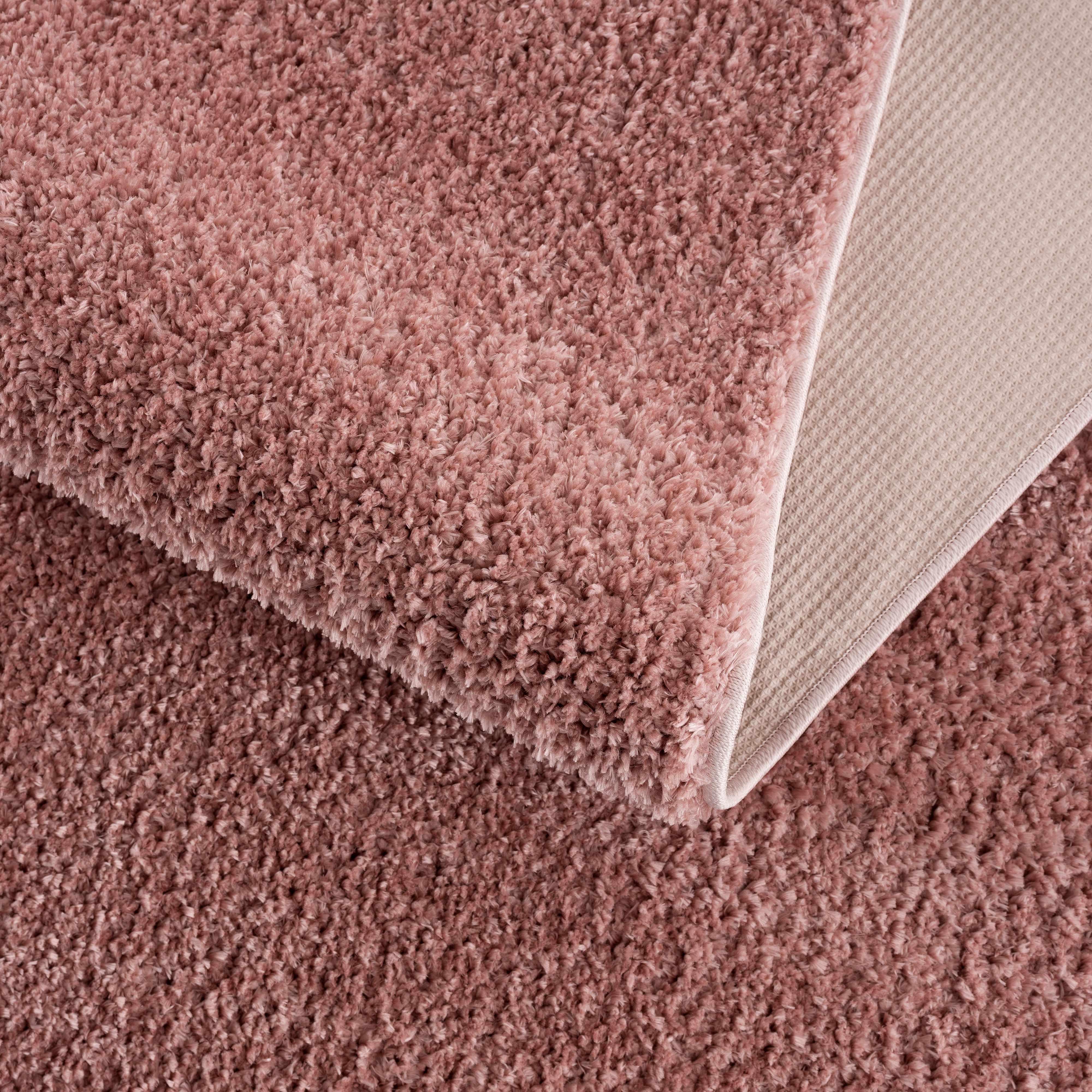 Judy Pink Washable Plush Rug