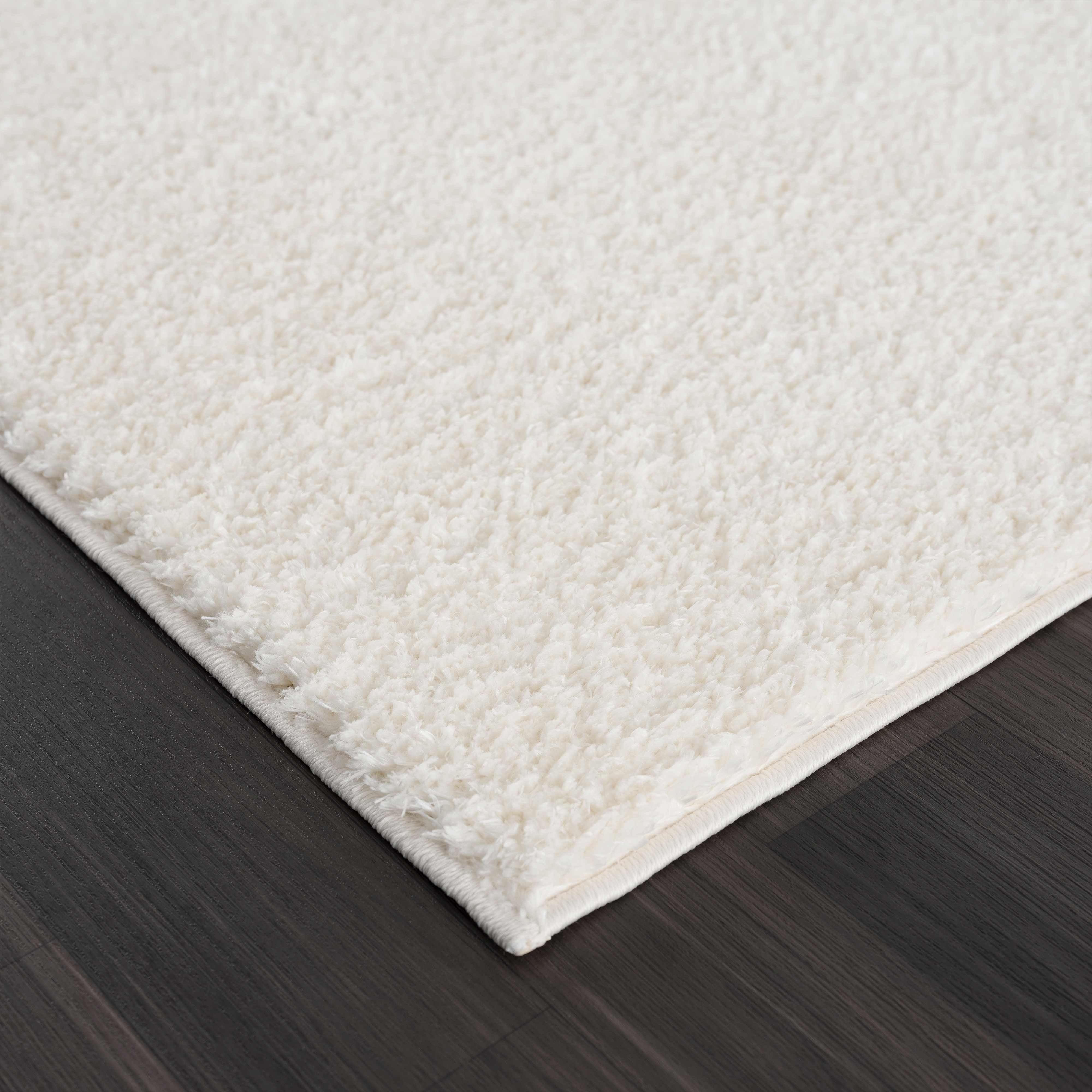 Judy Solid White Washable Rug