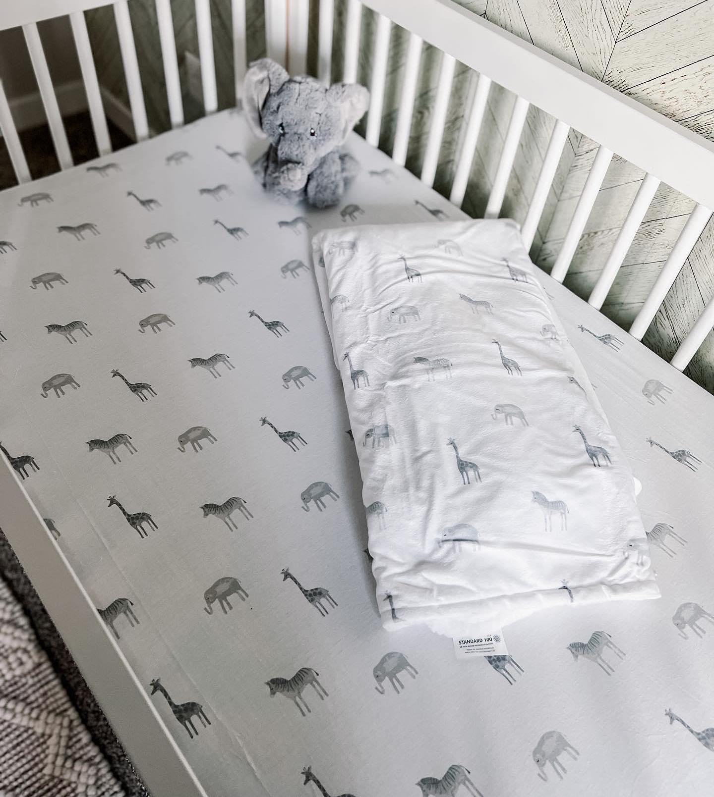 Jungle Adventure Organic Cotton Fitted Crib Sheet 2 Pack Set