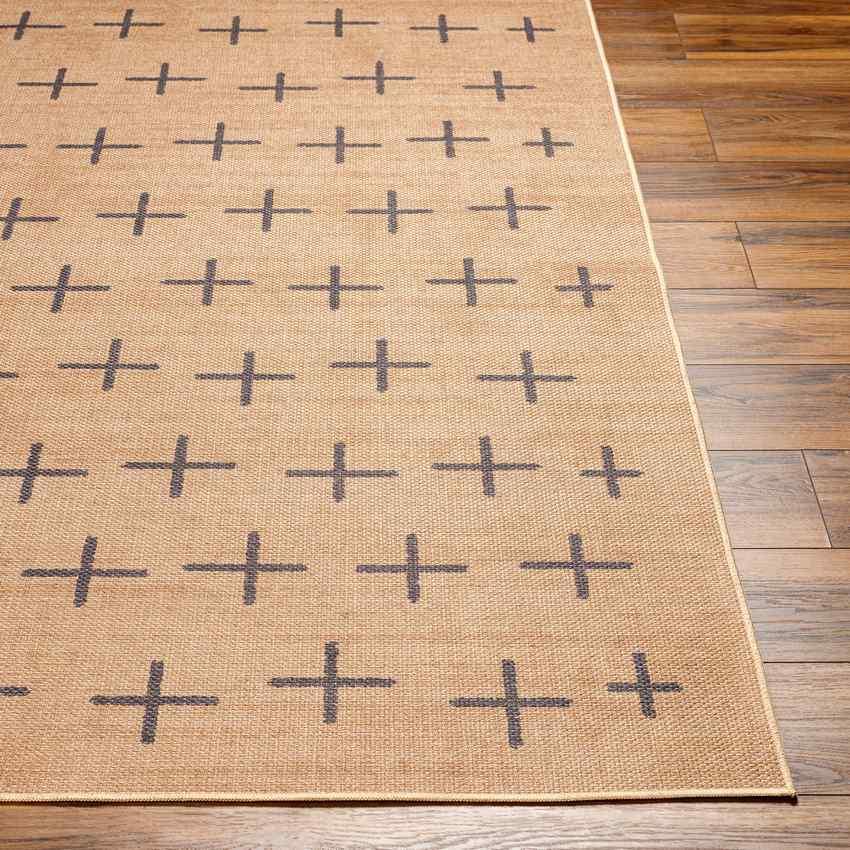 Kandus Cottage Tan Washable Area Rug