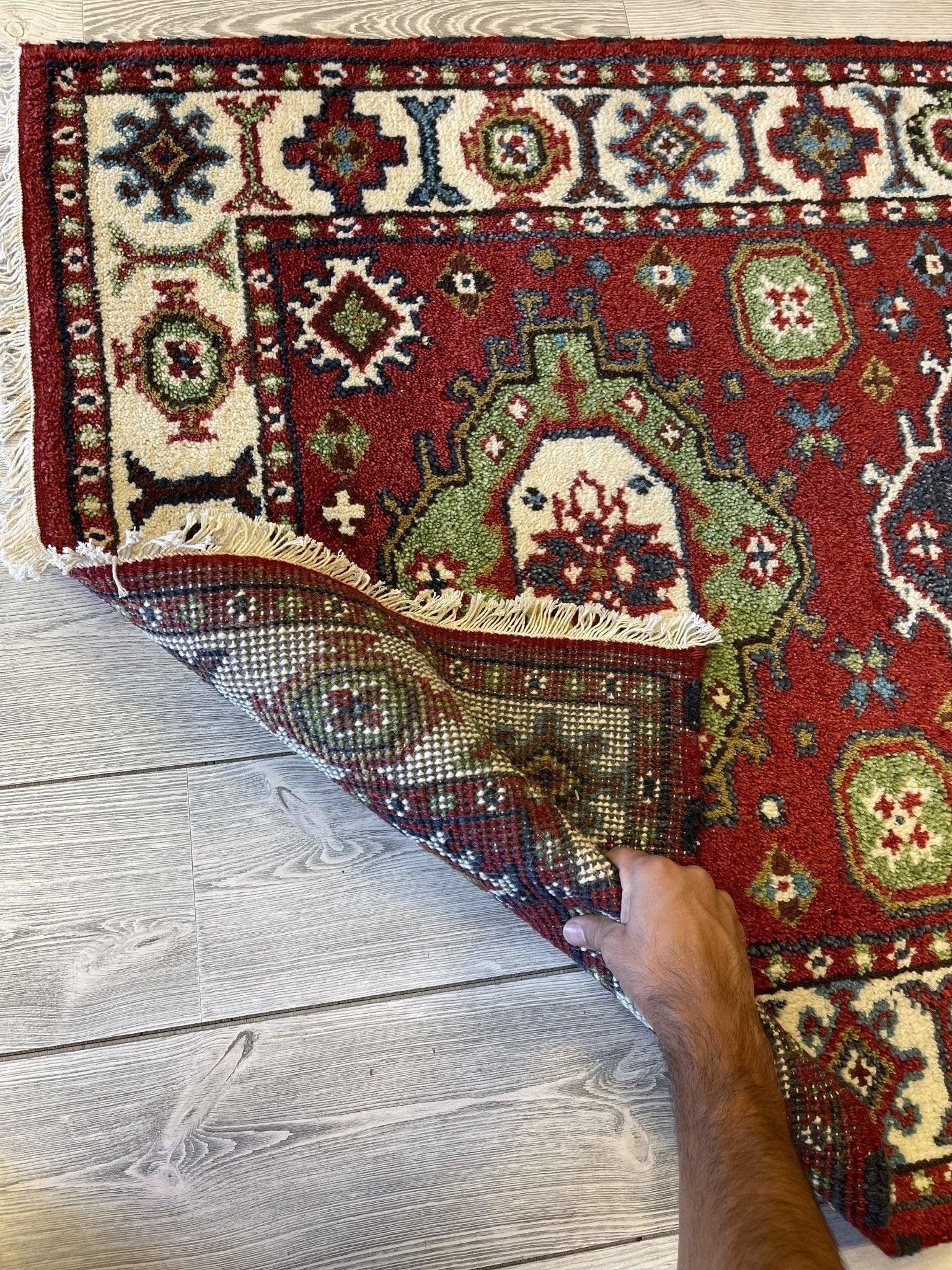 Kazak Bakhshayesh Caucasian Runner Rug 3x5 Ft