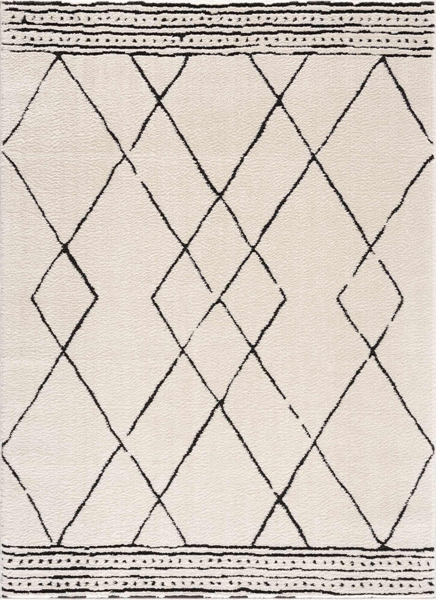 Keone Black & White Area Rug