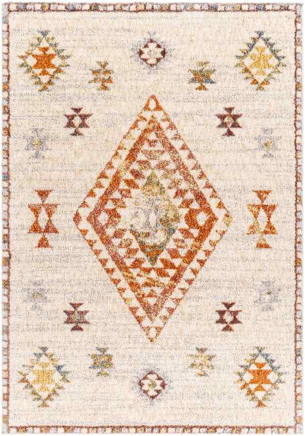 Keva Traditional Burnt Orange Area Rug