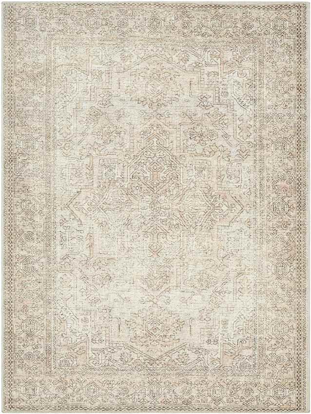 Kole Traditional Blush/Cream Area Rug