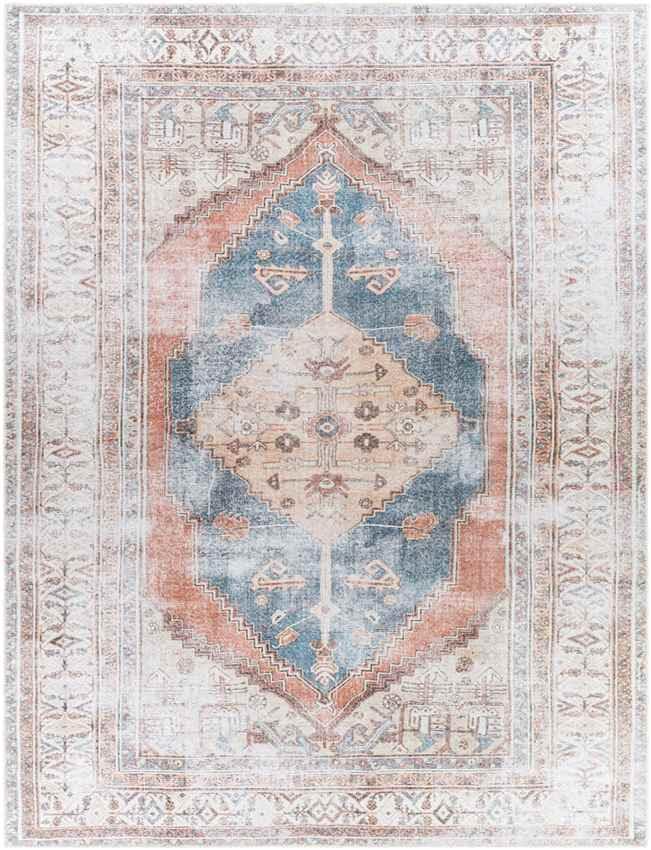 Kwadijk Traditional Wheat Washable Area Rug