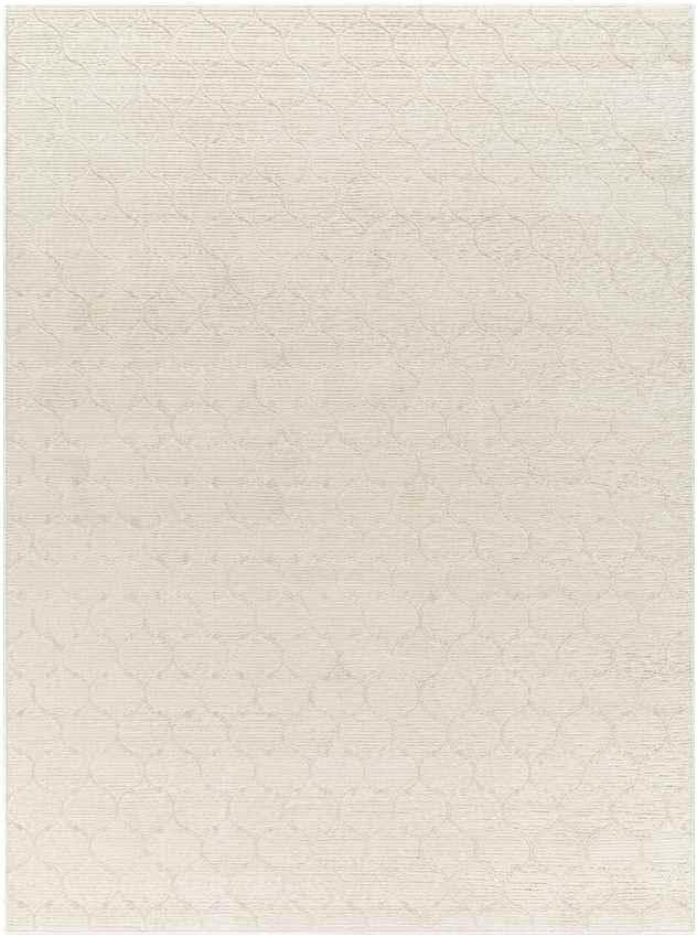 Kwasi Cottage Beige Washable Area Rug